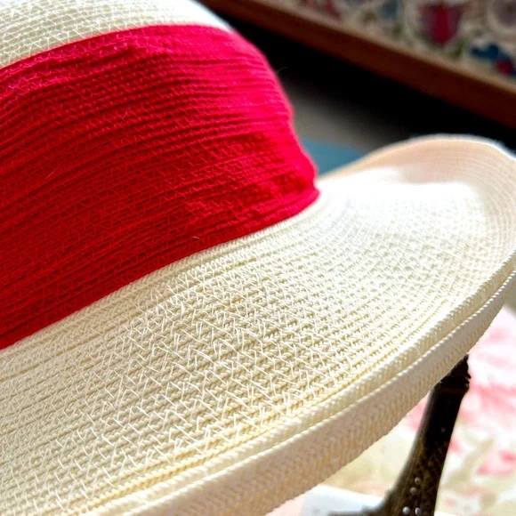 ABIGAIL ALDRIDGE designer straw hat ~ NYC ABIGAIL ALDRIDGE designer straw hat ~ NYC main image 3